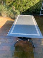 Te koop tuintafel met graniet  blad, Ophalen, Gebruikt, Rechthoekig, Overige materialen