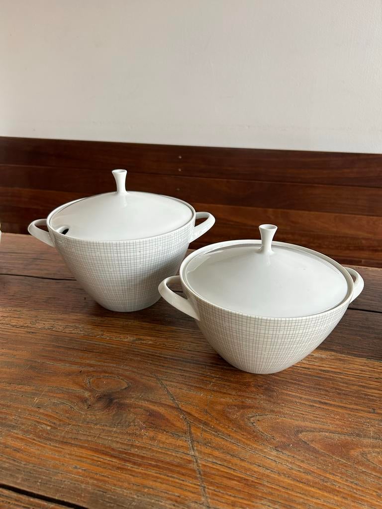 Arzberg Filigran Serveerschalen - Set van 2, Porselein of Keramiek, Schaal, Verzenden, Rond