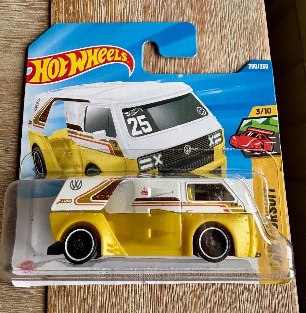 Hotwheels Volkswagen T3 Custom Geel, Ophalen of Verzenden, Nieuw, Auto