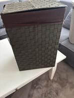 Stijlvolle Wasmand met Deksel - Donkerbruin, Ophalen, Gebruikt