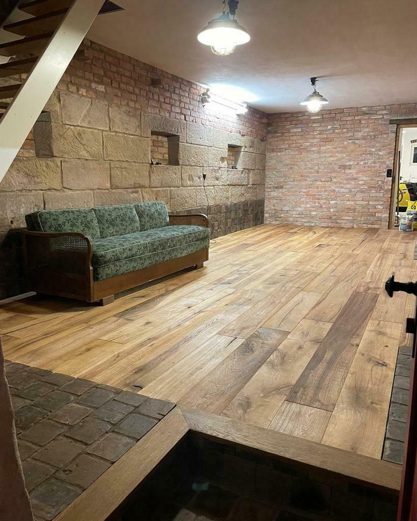 EIKEN VLOER ANTIEK kant&klare echte eiken vloeren!! Parket, Ophalen of Verzenden, Nieuw, 75 m² of meer, Parket