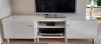 IKEA TV-kastje, wit met glasplaat, Ophalen, Gebruikt, 150 tot 200 cm, Minder dan 100 cm