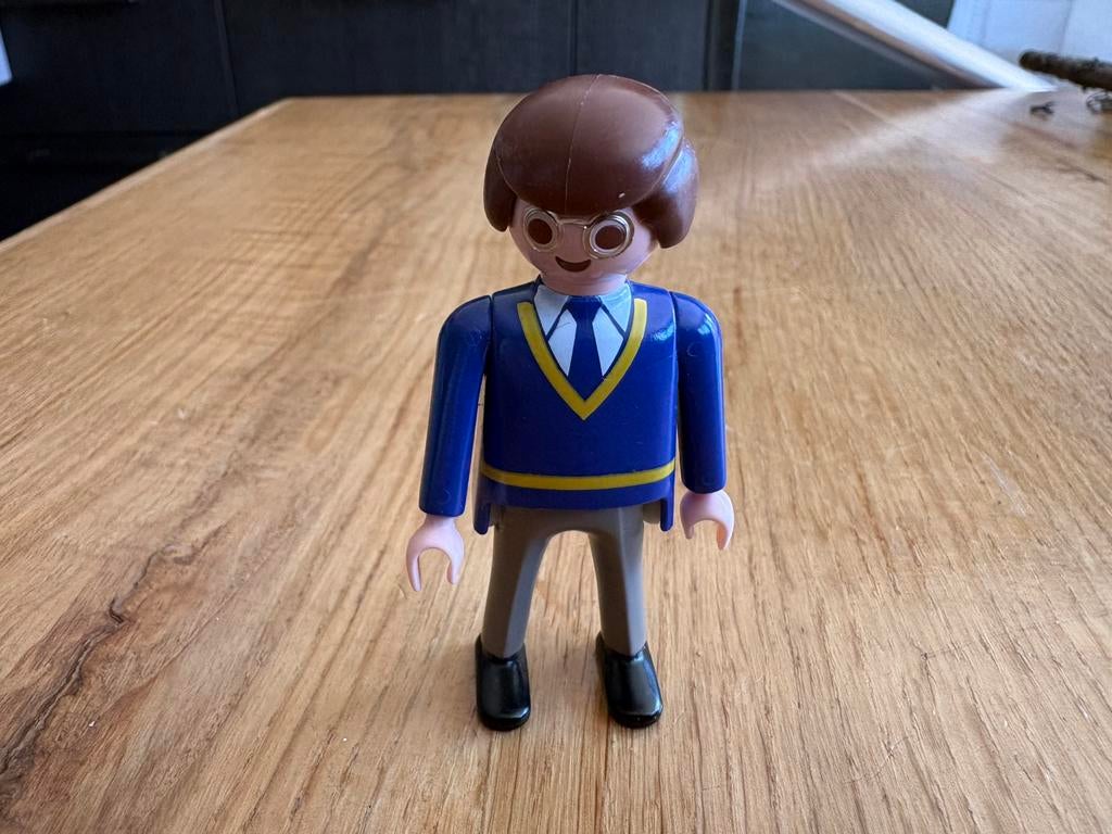 1997 Vintage Playmobil Harry Potter met blauw shirt en bril., Ophalen of Verzenden, Zo goed als nieuw