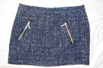 Leuke blauw/wit/zwarte steps rok, Ophalen, Blauw, Maat 42/44 (L), Steps