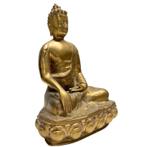 Vintage Bronzen Shakyamuni Boeddha - 24,5cm - Handgegraveerd, Huis en Inrichting, Ophalen of Verzenden, Gebruikt