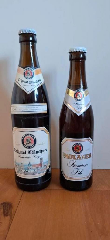 Paulaner flessen vol 1997 en 2000, Ophalen of Verzenden, Flesje(s), Overige merken