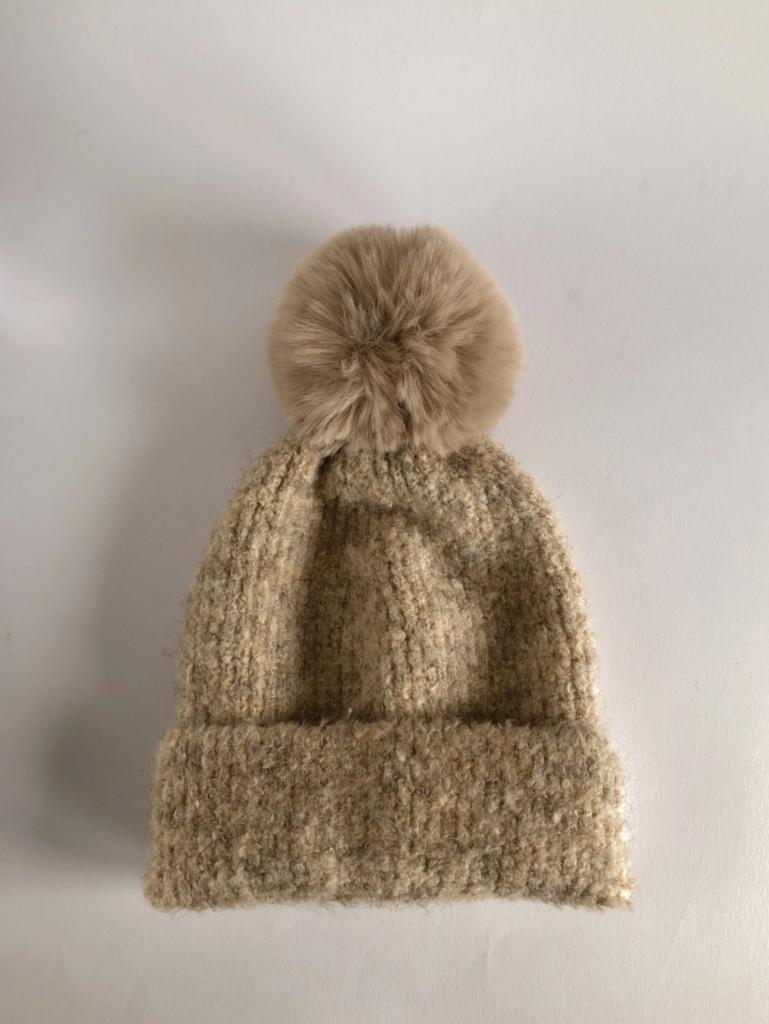 GEBREIDE DAMES MUTS | BEIGE (NIEUW), -, -, Nieuw, Ophalen of Verzenden