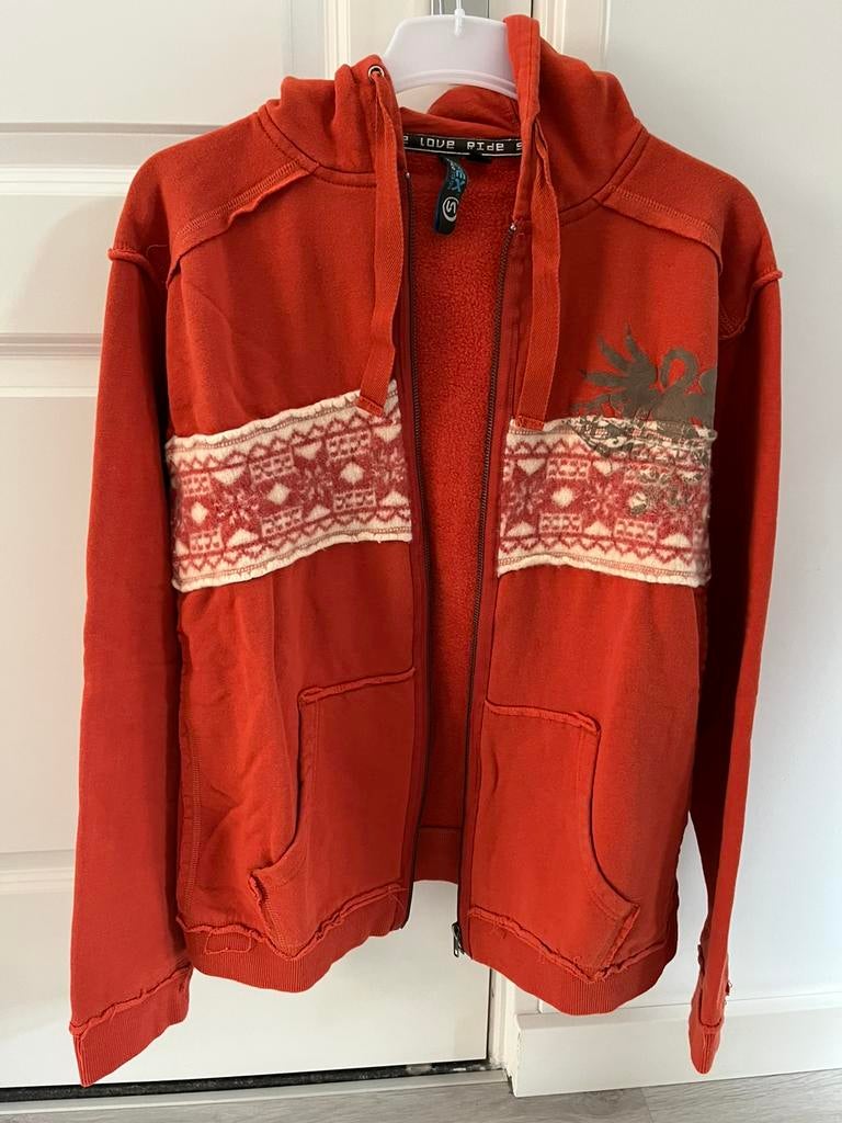 Spex terracottakleurig vest met capuchon maat XL, Ophalen of Verzenden, Zo goed als nieuw