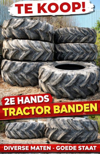 Tweedehands tractorbanden – diverse maten beschikbaar, Zakelijke goederen, Ophalen