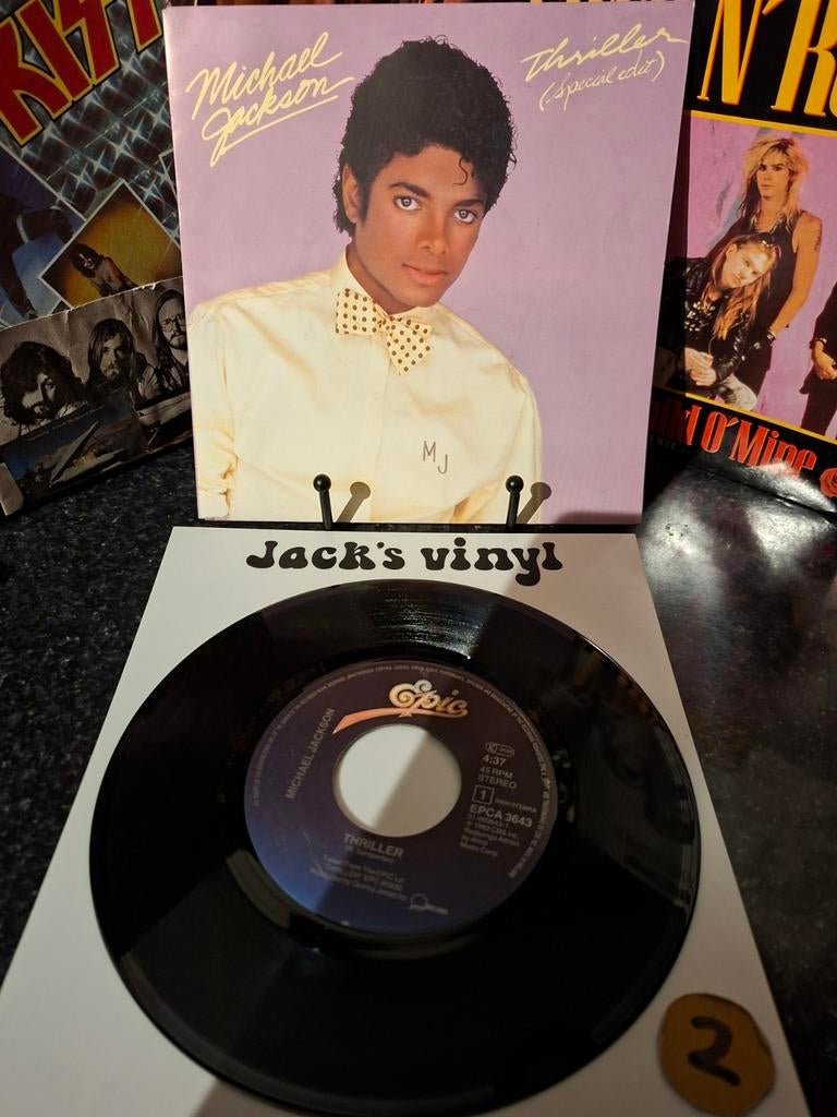 Michael Jackson - Thriller (Special Edit) 7 inch 1983/2, Cd's en Dvd's, Vinyl | Pop, Ophalen of Verzenden, Zo goed als nieuw, Overige formaten