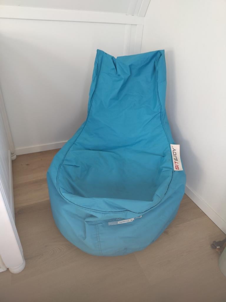 Grote blauwe Sit&Joy Zitzak - Super Comfortabel, Ophalen, Zo goed als nieuw, Blauw, Zitzak