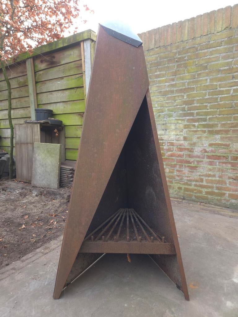 Heta Tipi Tuinhaard van Cortenstaal, Ophalen, Nieuw