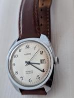 Vintage Ancre automatic datum stalen, Overige merken, Staal, Met bandje, Verzenden