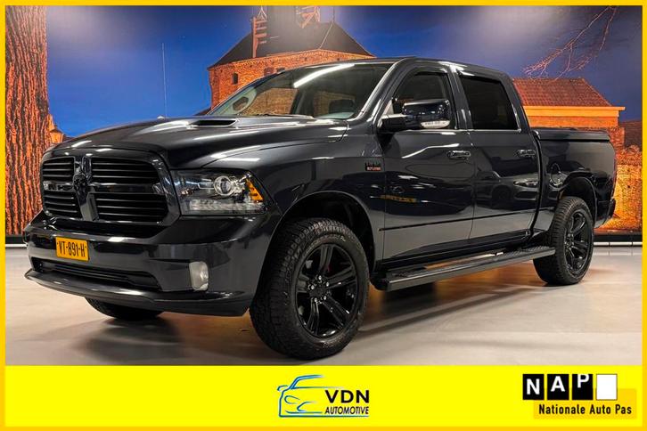 Dodge Ram 1500 5.7 V8 4x4 Quad Cab 6'4 Schuifdak Leer LPG-G3, Auto's, Dodge, Bedrijf, Te koop, RAM 1500, 4x4, ABS, Achteruitrijcamera