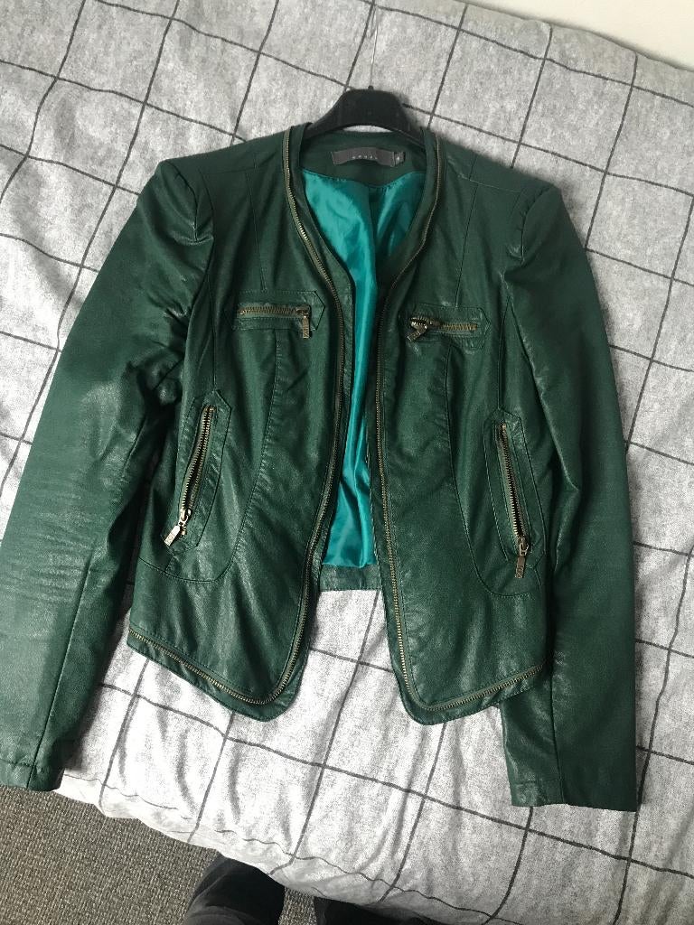 Kort groen dames jasje. Maat s, Ophalen of Verzenden, Zo goed als nieuw, Maat 36 (S), Groen