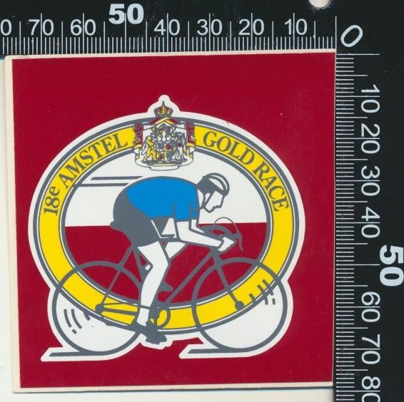Sticker: Amstel Gold Race 1983 - Wielrennen (2), Ophalen of Verzenden, Zo goed als nieuw, Sport