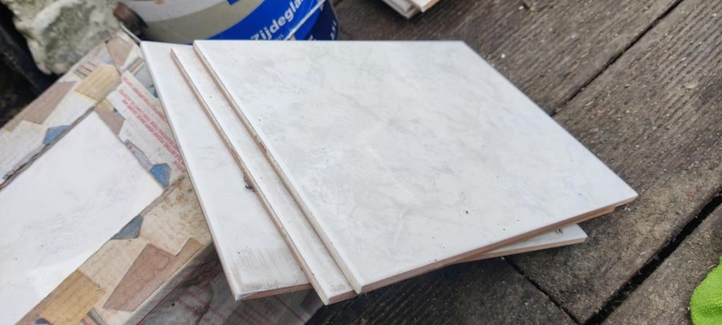 witte tegels, Ophalen, Minder dan 5 m², 20 tot 40 cm, Wandtegels