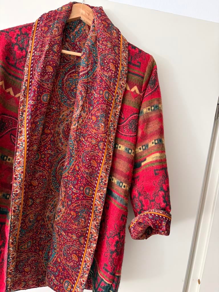 Loshangend kimono vest/jasje, apart, als nieuw, Ophalen of Verzenden, Zo goed als nieuw, Maat 42/44 (L)