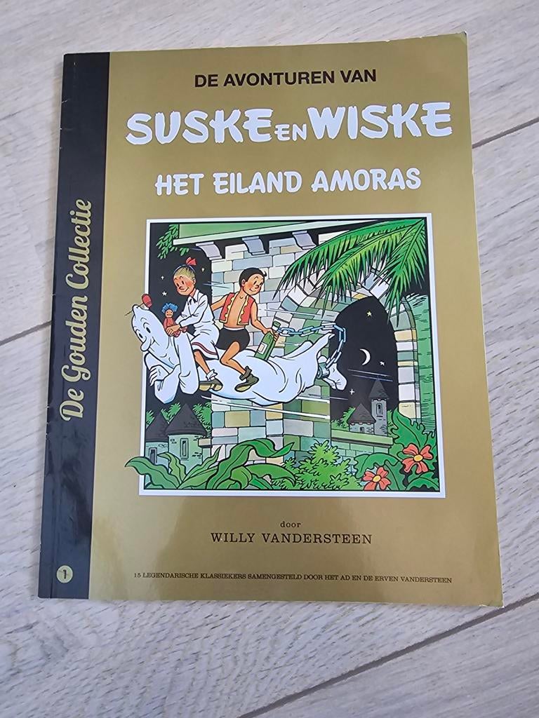 Suske en Wiske - Het Eiland Amoras (De Gouden Collectie), Eén stripboek, Ophalen of Verzenden, Zo goed als nieuw, Willy Vandersteen