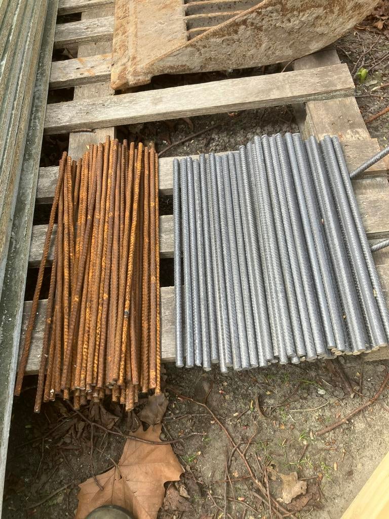 Stekken betonijzer 8 mm x 40 cm. en 12 x 30cm.., Ophalen, Zo goed als nieuw, Overige typen, Minder dan 2 meter