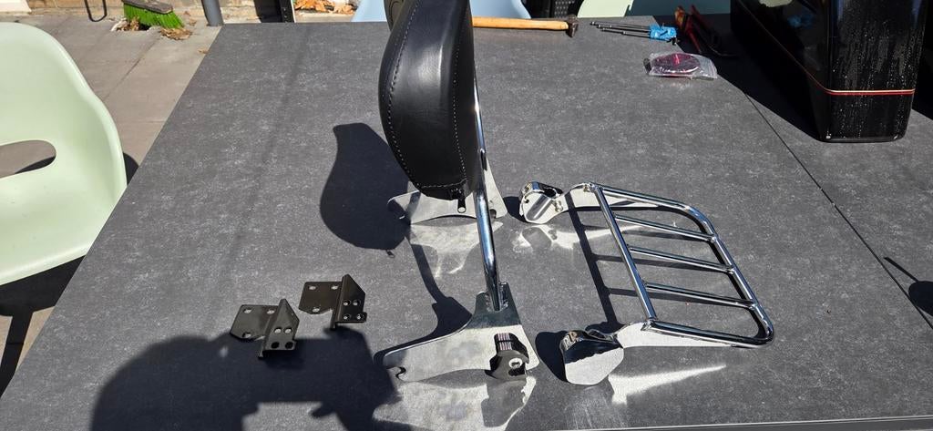 Sissybar Harley-Davidson Touring 1999-2007 met bagagerek, Motoren, Ophalen