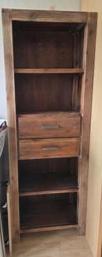 Houten boekenkast met lades, Ophalen