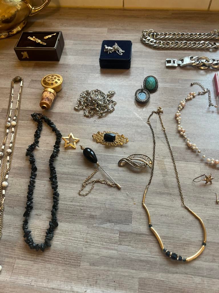 Vintage sieraden, Sieraden, Tassen en Uiterlijk, Antieke sieraden, Ophalen of Verzenden, Zilver, Overige typen