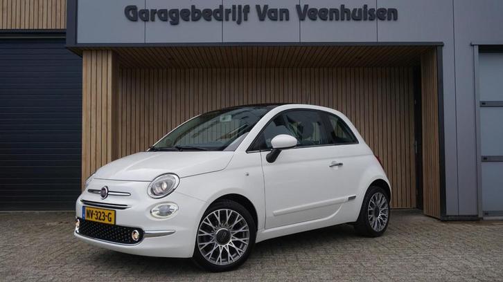 Fiat 500 0.9 TwinAir 80pk Turbo Lounge Pano.Dak 16inch LM Na, Auto's, Fiat, Bedrijf, Te koop, ABS, Airbags, Airconditioning, Alarm