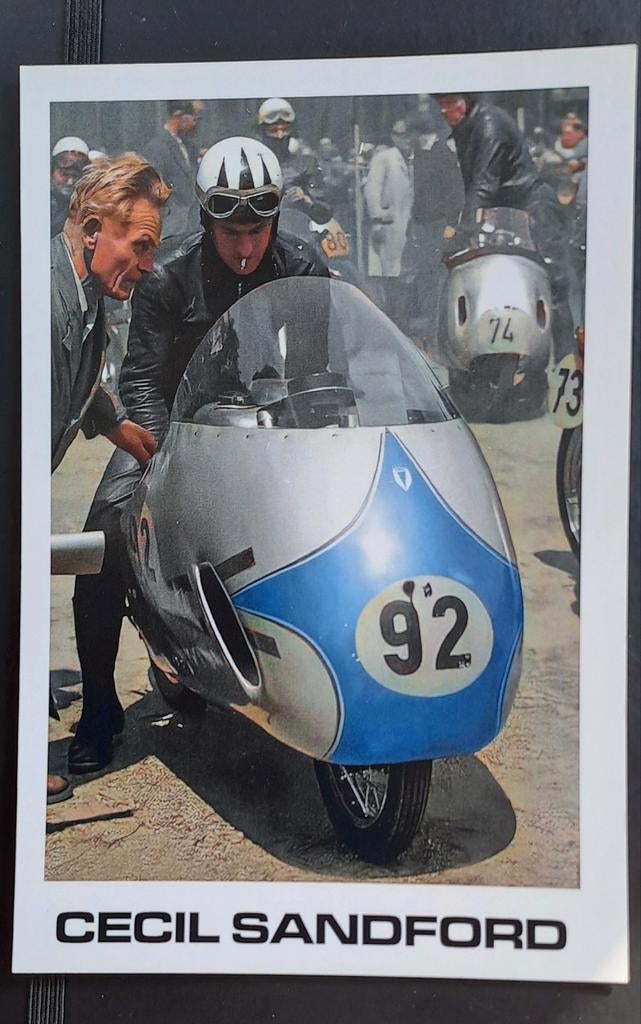 TT ASSEN CECIL SANFORD  VERZAMEL POSTKAART, Ophalen of Verzenden, Zo goed als nieuw, Motoren