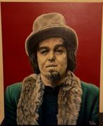Portret van Captain Beefheart-Don Van Vliet op doek., Ophalen of Verzenden