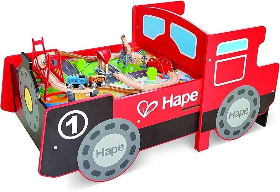 Houten Speeltafel met Geluid - Hape Trein Tafel, Ophalen, Gebruikt