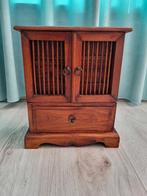 Vintage houten sieradenkastje met lades – Aziatische stijl, Ophalen of Verzenden