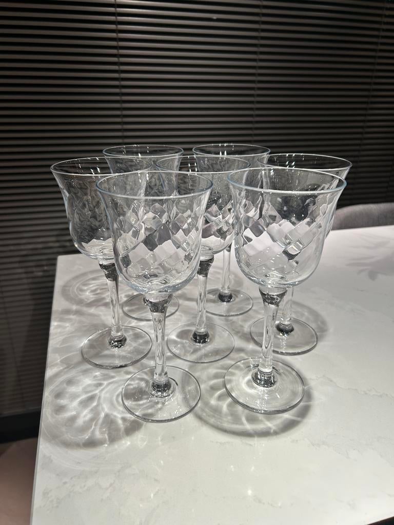 Witte wijnglazen, Ophalen of Verzenden, Zo goed als nieuw, Overige typen
