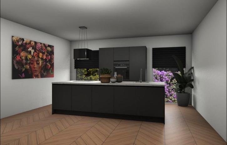 Keuken met eiland en bora kookplaat nieuw, Huis en Inrichting, Keuken | Complete keukens, Nieuw, Overige typen, Overige kleuren