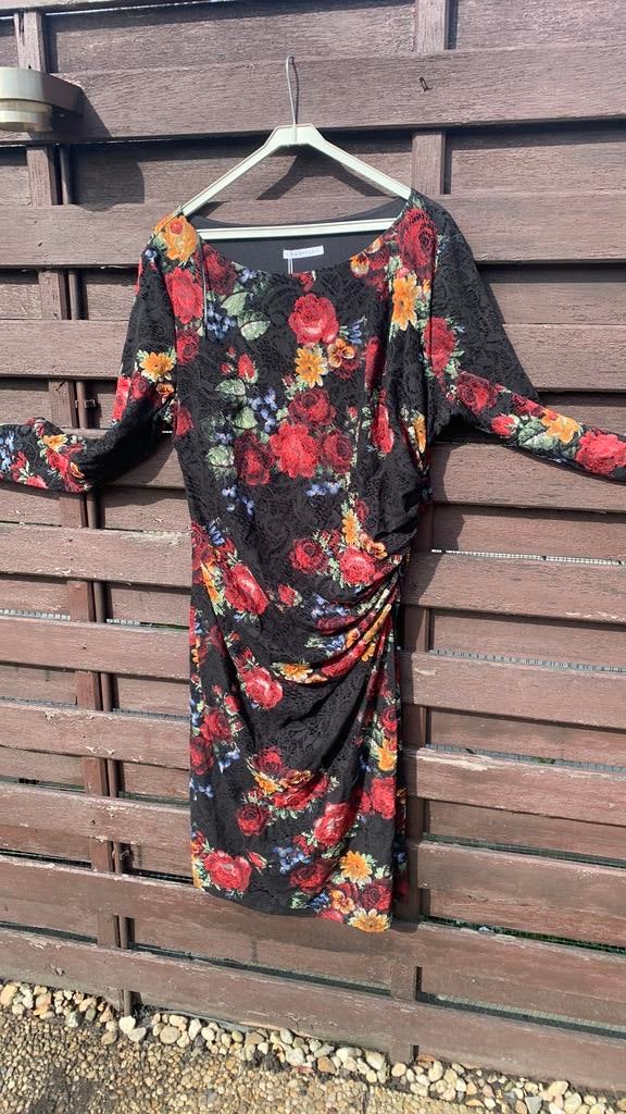 GINA BACCONI jurk, mt 48, izgst, Ophalen of Verzenden, Zo goed als nieuw, Maat 46/48 (XL) of groter, Onder de knie