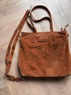 Mooie Mozz momsbag / shopper cognac kleurig leer, Ophalen of Verzenden, Zo goed als nieuw, Bruin, Shopper