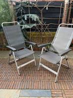 2 Dukdalf campingstoelen - grijs, Gebruikt, Aluminium, Stoel, Tuinset