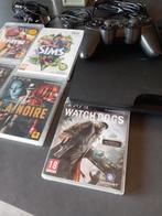 PS3 met 1 controller en 5 spellen, compleet met kabels, Ophalen of Verzenden, Gebruikt, Met 1 controller, Met games