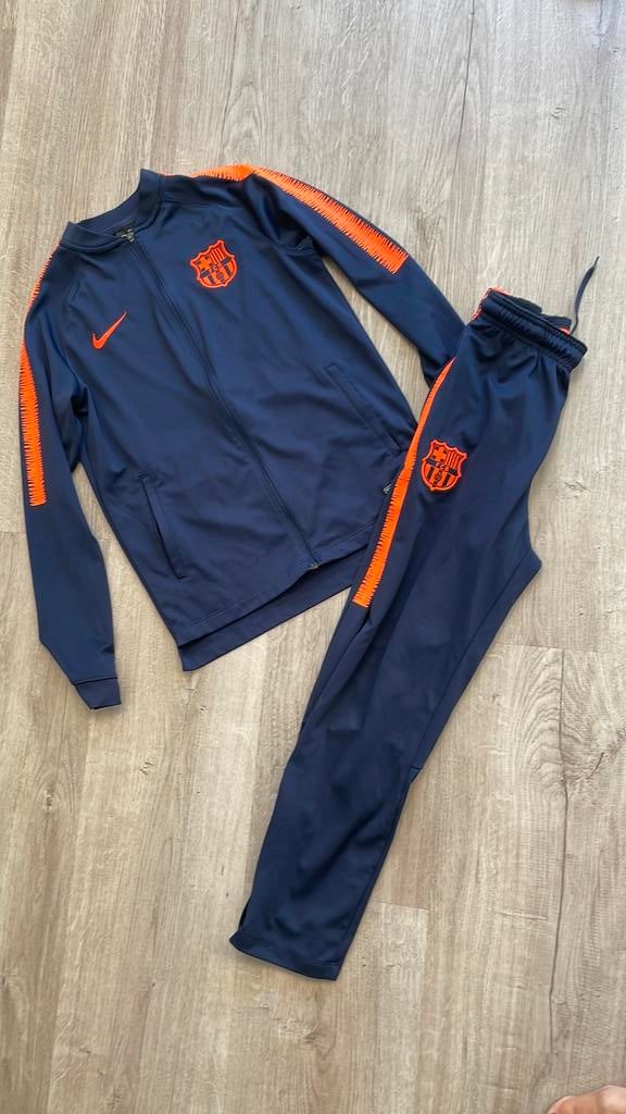 Trainingspak FC Barcelona origineel, Sport en Fitness, Voetbal, Maat XS of kleiner, Ophalen of Verzenden, Zo goed als nieuw, Trainingspak