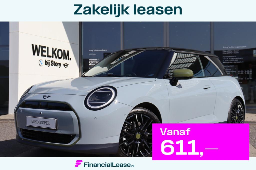 MINI Electric Hatchback SE / Pakket XL / Panoramadak / JCW S, 4 stoelen, Leder en Stof, Mini Electric, Nieuw