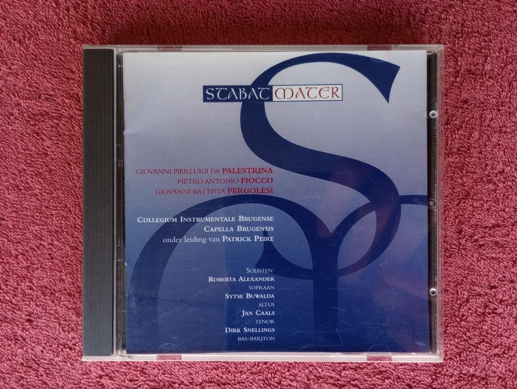Palestrina Fiocco Pergolesi - Stabat Mater - Patrick Peire, Gebruikt, Met libretto, Vocaal, Middeleeuwen en Renaissance