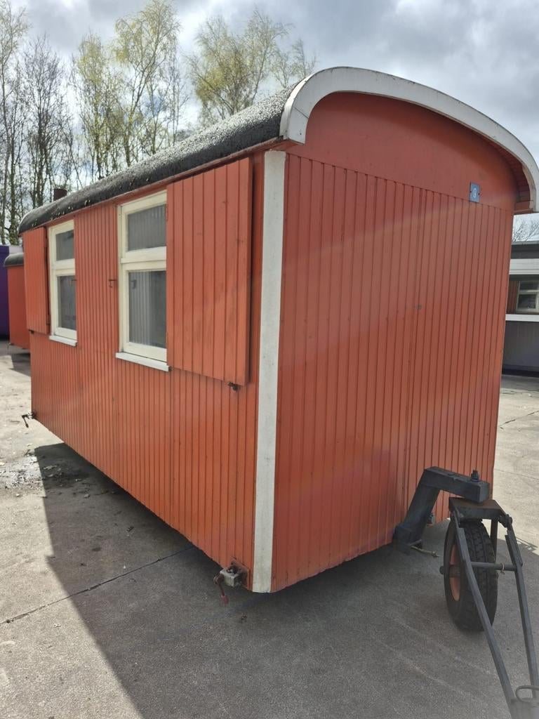 Mooie schaftwagen/werkplek/atelier, Doe-het-zelf en Verbouw, Bouwketen en Schaftketen, Ophalen