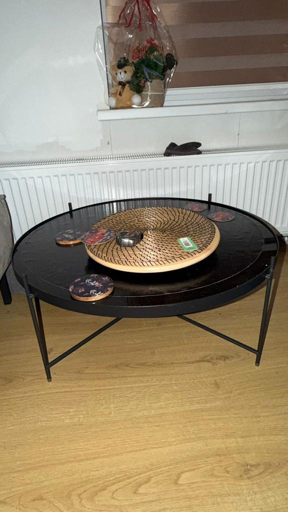 Westwing Salontafel rond, Ophalen, 50 tot 100 cm, Rond, Zo goed als nieuw