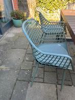 2 groene Kwantum Webbing stoelen incl. kussentjes, Tuin en Terras, Tuinstoelen, Ophalen, Zo goed als nieuw, Kunststof