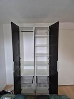 IKEA PAX Kast met Zwarte Deuren en Manden, Huis en Inrichting, Kasten | Kledingkasten, Ophalen, Met deur(en), Gebruikt, Modern, Functioneel