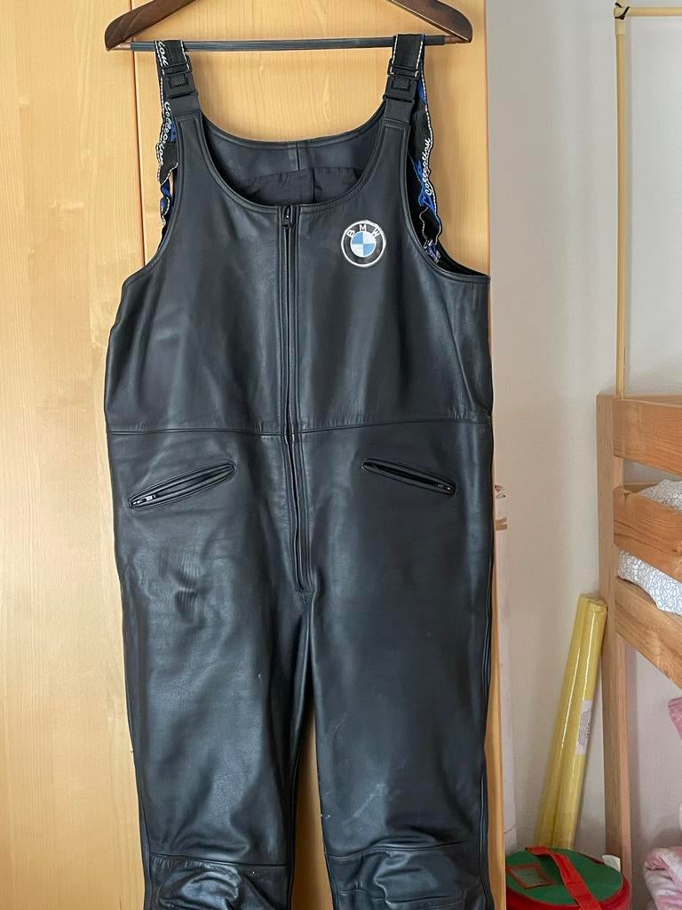 MJK Leathers BMW Motorpak Overall - Zwart Leer, Motoren, Kleding | Motorkleding, Ophalen, Tweedehands, Heren, Overall