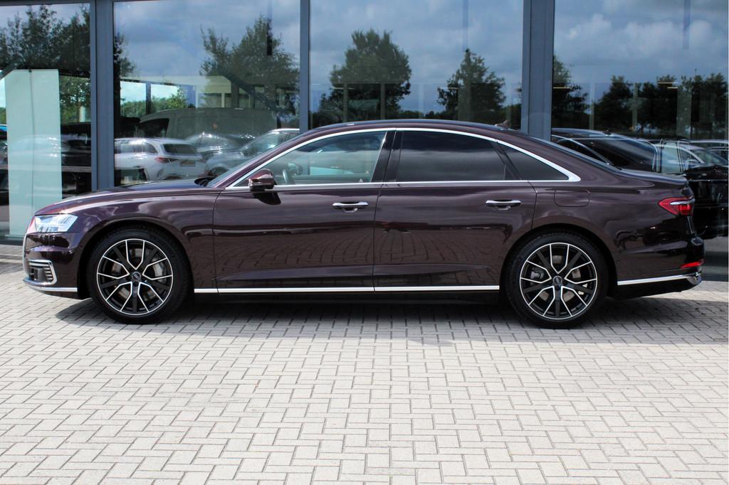 Audi A8 60 TFSIe 462pk quattro Pro Line Plus 20" LUCHTVERING, Auto's, Audi, Automaat, 2995 cc, Bedrijf, Vierwielaandrijving