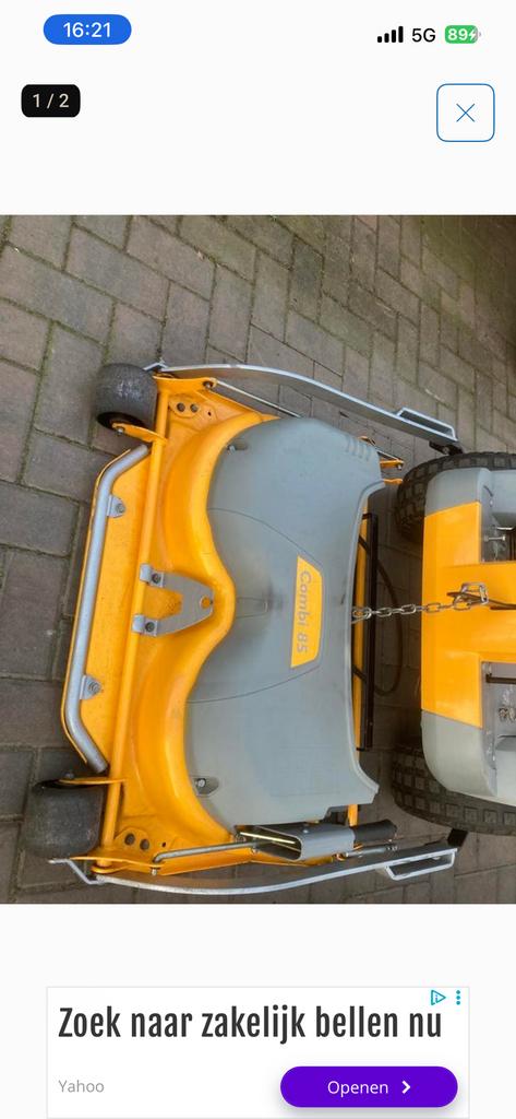 Stiga Maaidek 85cm mulch frontmaaier., Ophalen, Cirkelmaaier, Gebruikt, Mulchfunctie