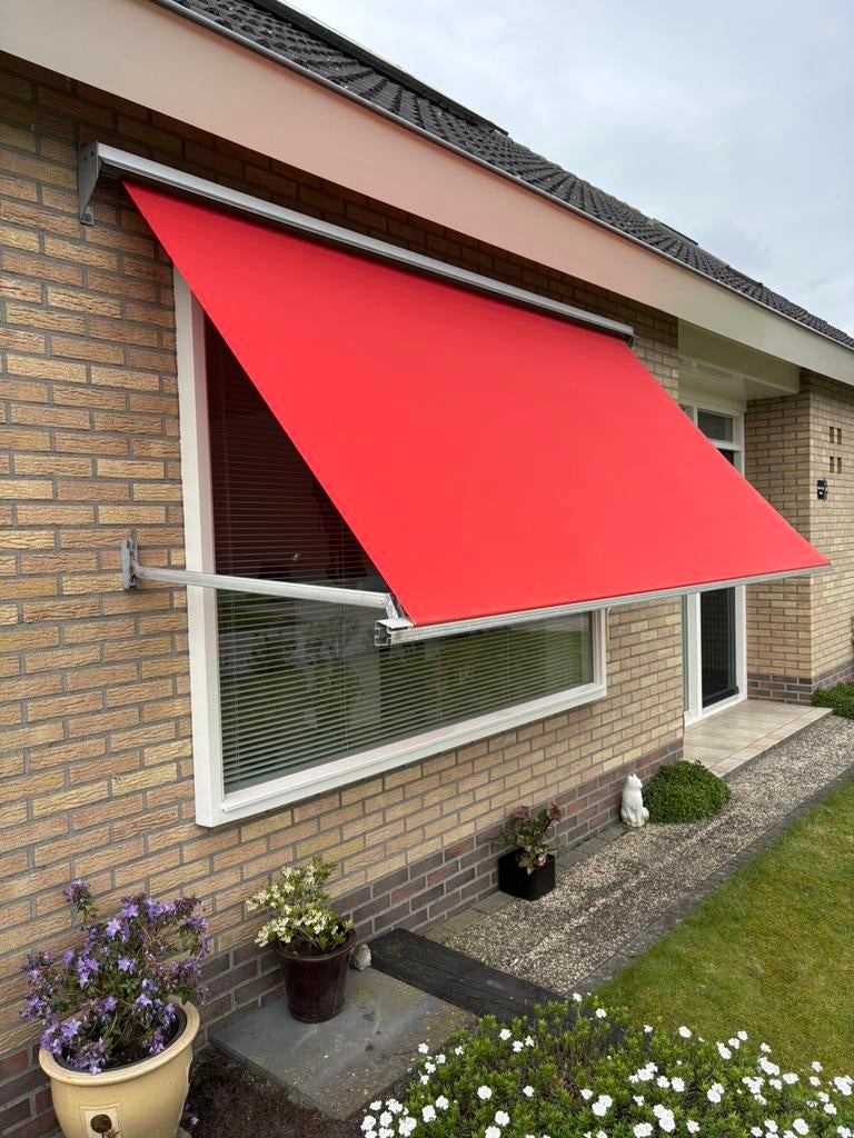 Zonnescherm, Tuin en Terras, 150 tot 300 cm, Ophalen of Verzenden, Zo goed als nieuw, Knikarmscherm