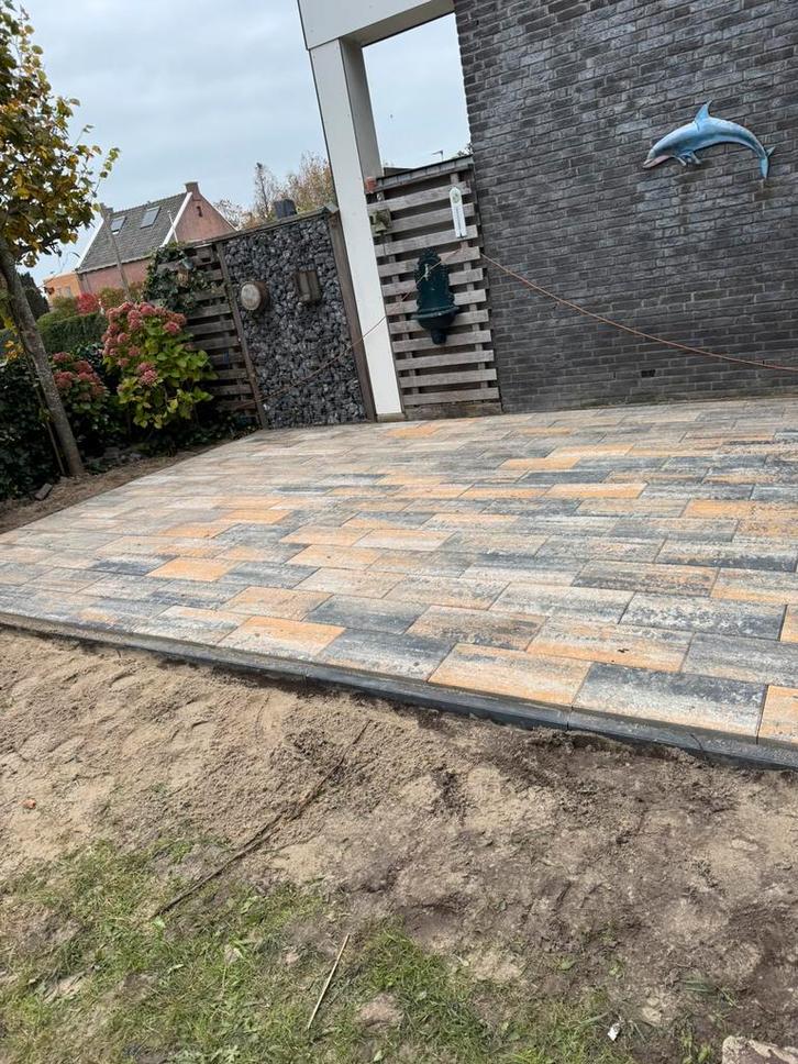 Tuin aanleggen & bestrating – Betaalbaar en netjes gelegd, Tuin en Terras, Terrasdelen en Vlonders, Zo goed als nieuw, Hout, Ophalen of Verzenden